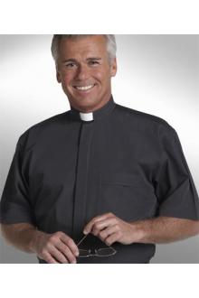 Black Tab Collar Clergy Shirt SM101